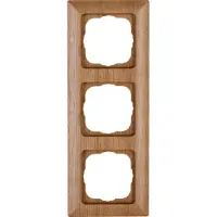 Kopp Abdeckrahmen 3f.MIL eich