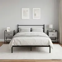 vidaXL Nachttisch 2 Stk Grau Sonoma 35 x 36,5 x 47 cm Holzwerkstoff 8007666