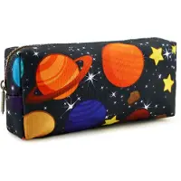 Markenlos Canvas-Tasche mit Weltraummotiv (blau)