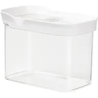 EMSA Optima, Box, Rechteckig, 1 l, Transparent, Weiß, Styrol-Methylmethacrylat (MS), Thermoplastisches Elastomer (TPE), 160 mm