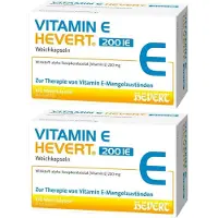 HEVERT Vitamin E 200 I.e. Weichkapseln 2x 2x100 St