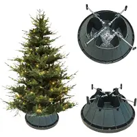 Lebula Weihnachtsbaumständer, stabil, groß, für Bäume bis max. 2,2 m, Sockel grün