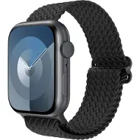 IMoshion Gewebtes Nylonarmband für Apple Watch | 38/40/41/42 mm - Schwarz
