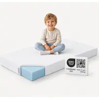 Arensberger Kindermatratze Babymatratze NORA | 70x140cm | Bezug waschbar & abnehmbar | punktelastischer Gelschaum | Jugendmatratze, allergikerfreundlich premium Bezug