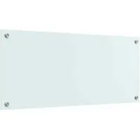 vidaXL Küchenrückwand Milch 90 x 40 cm Gehärtetes Glas