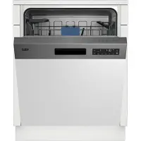 Beko BDSN26430X, Halb integriert, Standardgröße (60 cm), Edelstahl, Edelstahl, LED, 2 Korb/Körbe