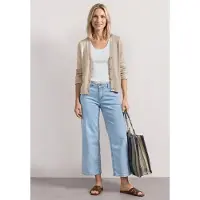 Street One Langarm Jacke im Strick-Look mit Glitzer in Clay Sand | Gr.: 42