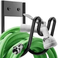 BundiGlassware Josmimic Gartenschlauch Wandhalterung – Schwerlast Schlauchhalter zur Wandmontage für Gartenschlauch, Kabel und Staubsaugerschlauch | 1 Stück
