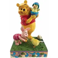 Disney PolyurethanDer Bär Enesco Winnie Puuh Und Ferkel Mit Küken 15 Cm Mehrfarbig Mehrfarbig One Size