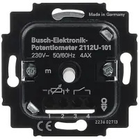 Busch-Jaeger 2112 U-101, Dimmer, Eingebaut, Drehregler, Schwarz, 230 V, 50 - 60 Hz