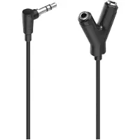 Hama Audio-Adapter 3,5mm - 2x 3,5mm-Klinke, Stereo