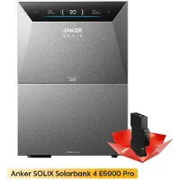 Anker PowernessBalkonkraftwerk Speicher , SOLIX Solarbank 4 E5000 Pro 5kWh mit BP5000 Erweiterungsakku Plug & Play für Ihre PV-Nachrüstung