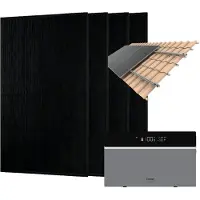 Conow CBE2000 Pro 1820W Balkonkraftwerk mit 4 JA Solar 455W Solarmodule mit Halterung Dachziegel
