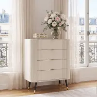 Idohome - Kommode AURA mit Schubladen auf Füßen 78x98x40 cm, Farbe: Kaschmir