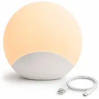 Dopwii Baby-Nachtlicht, Nachtlicht fürs Babyzimmer, weiche BPA-freie Silikon-Touchlampe, wiederaufladbar, stufenlos dimmbar, für Stillzeit
