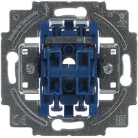 Busch-Jaeger 2020 US-205-101, 2P, Blau, Metallisch, CE, RoHS, 250 V, 10 A, 71 mm