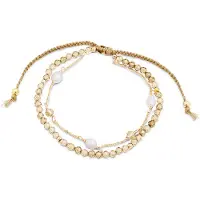 Luxenter -Armband, Metalllegierung mit champagnerfarbenen Zirkonia, 18K vergoldet