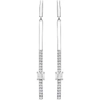 Luxenter 925 Sterlingsilber- und Brilliant Zirconia-Ohrringe mit Rhodium-Finish – Yacko