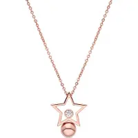 Luxenter Brilliant Zirkonia Halskette aus 18-karat-Roségold - Losath