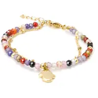 Luxenter Multicolour Kristall Armband aus 18K Gelbgold - Raxsu