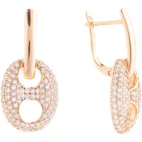 Luxenter Ohrringe mit 18 Karat Gelbgold-Finish und funkelnden Zirkonia-Steinen – Memat