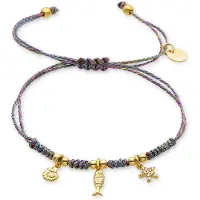 Luxenter Armband aus 925er Sterlingsilber und Zirkonia in 18k Gelbgold - Linduk