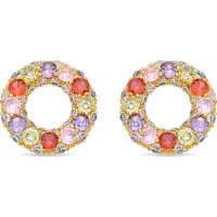 Luxenter Multicolor Zirconia-Ohrringe in 18-karat-Gelbgold - Kahaylo