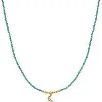 Luxenter Mond Halskette 925 Sterling Silber