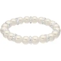 Luxenter Weißperlenarmband in Silber – Clasow