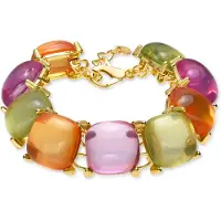 Luxenter Multicolour Kristall Armband aus 18k Gelbgold - Tosab