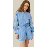 Louise Misha Shirt Reynald Blue Größe: 34 | Longsleeves Outlet | Damen | Blau