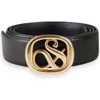 Scotch & Soda Ampersand Belt Black/ Sky Captain Größe: S | Gürtel Outlet | Damen | Schwarz