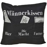 Hergo Sofahelden Sofakissen 43 x 43 cm Männerkissen