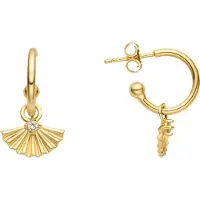 Luxenter 925 Sterling Silber und Brilliant Zirconia Ohrringe mit 18-karat-Gelbgold-Finish – Matabak