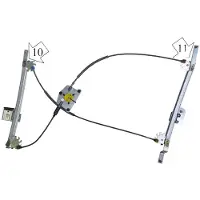 Valeo 852553 Elektrischer Fensterheber Vorne Rechts für AUDI A5 Coupe (8T3)