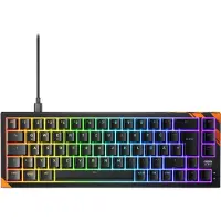 Cherry K5 PRO TMR COMPACT, Kabelgebunden, USB, Mechanischer Switch, QWERTZ, RGB-LED, Schwarz, Orange