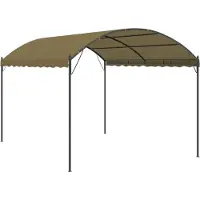 Syfax Pavillon 4x3x2,6 m Taupe 180 g/m²
