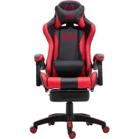 CLP Gaming Bürostuhl Ignite höhenverstellbar und drehbar schwarz/rot