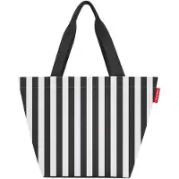 Reisenthel shopper M, Einkaufstasche, Tragetasche, Tasche, Summerstripes Black, 15 L, ZS7086