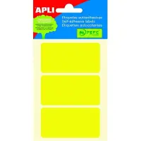APLI Samolepicí Etikety, 34 X 67 Mm, Žluté - 15 Ks