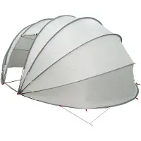 vidaXL Poolzelt Kuppel 538 x 440 x 204 cm Grau