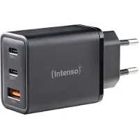 Intenso Power Adapter W65ACC, USB Netzteil mit 1 USB-A und 2 USB-C Anschlüssen, schwarz, Drinnen, 120 - 140 V, 50/60 Hz, 65 W, 11 V, Schwarz