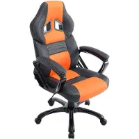 CLP Gaming Bürostuhl Pedro drehbar mit Höhenverstellung schwarz/orange