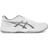 Asics Hallenschuh "UPCOURT 6", Herren, Gr. 48, weiß, steel grau, Synthetik, Schuhe Hallenschuh, besonders geeignet für Handball und Volleyball