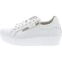 Gabor Damen Sneaker Weiß mit atmungsaktivem Obermaterial und weich gepolsterter Innensohle