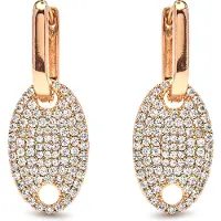 Luxenter Ohrringe aus Zirkonia mit Glanzfinish in 18 Karat Gelbgold – Krero