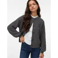 Vero Moda Strickjacke "VMLEA LS O-NECK CARDIGAN NOOS" Kunstfaser, loose fit