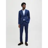 Jack & Jones Anzug "JPRCOSTA SUIT" Set, 2 tlg. sehr schmal aus Polyester, sehr schmale Passform, mit Reverskragen, Langarm-Sakko