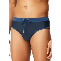 Schiesser Badehose "Ocean Swim" kontrastfarbener Bund mit Kordel