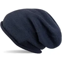 StyleBREAKER Strickmütze "Feinstrick Beanie Mütze mit Rollrand" 1 Stk.